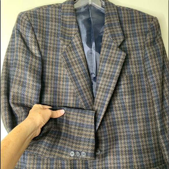 Maison Montagut NWT Plaid Pure Wool Sport Coat - Picture 3 of 9